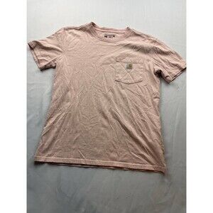 Carhartt Womens Workwear Pocket T-Shirt Short Sleeve Loose Fit Tee Pink Small